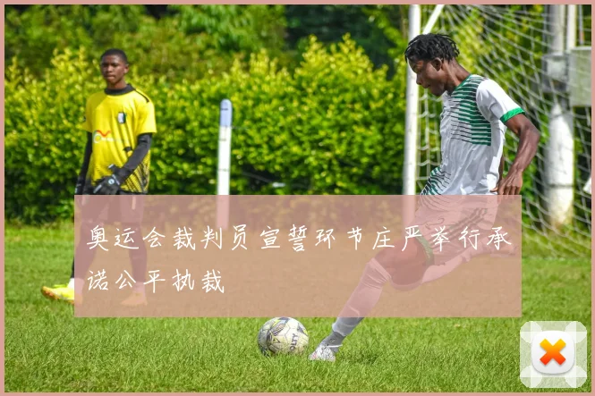 奥运会裁判员宣誓环节庄严举行承诺公平执裁