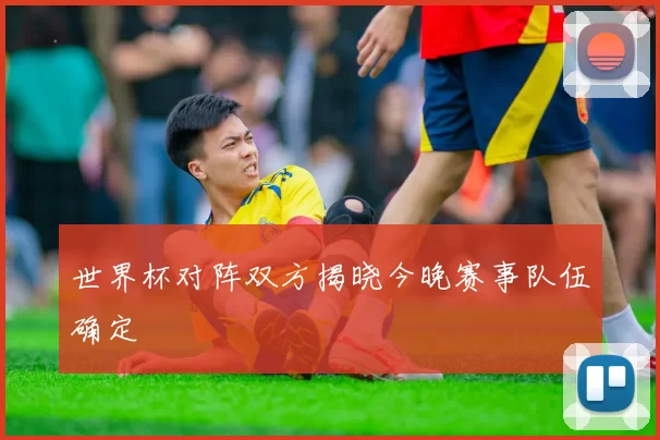 世界杯对阵双方揭晓今晚赛事队伍确定